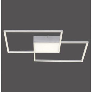 LED-Deckenleuchte Asmin Stahl 60 cm x 60 cm CCT 2700 K - 5000 K