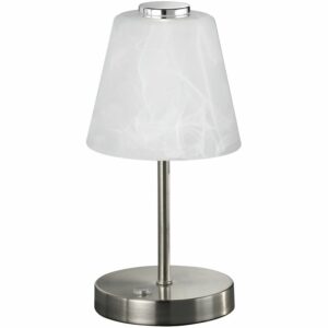 LED-Tischleuchte Emmy Nickel matt