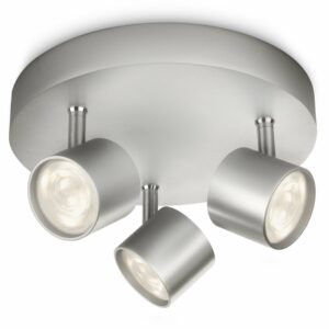 Philips LED-Spot 3er Star Silber