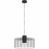 Eglo Pendelleuchte Milligan 1-flammig Ø 48 cm Schwarz-Weiß