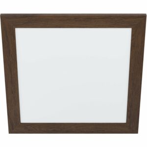 Eglo LED-Deckenleuchte Piglionasso 50 cm x 50 cm Dunkelbraun-Weiß