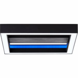 Brilliant LED- Deckenleuchte Icarus RGB 2700 - 6200 K 30 cm x 30 cm Schwarz