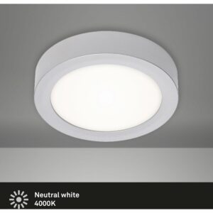 Briloner LED-Decken- & Wandlampe Fire Chrom Matt Ø 17 cm