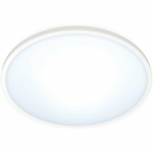 WiZ LED-Deckenleuchte SuperSlim Tunable White 1500 lm Weiß Ø 29