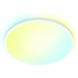 WiZ LED-Deckenleuchte SuperSlim Tunable White 2450 lm Weiß Ø 43 cm