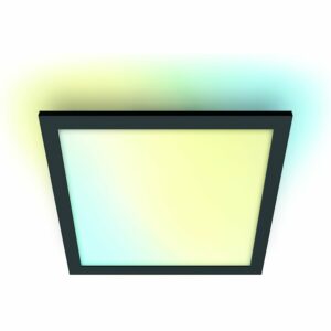 WiZ LED-Panel Quadratisch Tunable White 1000 lm Schwarz 30 cm x 30 cm