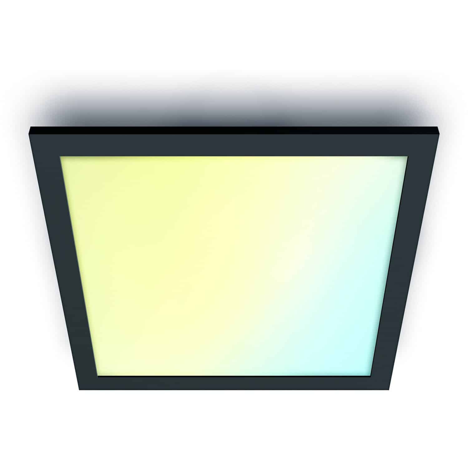 WiZ LED-Panel Quadratisch Tunable White 3400 lm Schwarz 60 cm x 60 cm