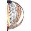 Globo LED-Solaraußenleuchte Ornamentkugel Silber Ø 30 cm