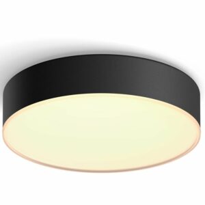 Philips Hue Deckenleuchte Enrave S White Ambiance Schwarz 950 lm inkl. Dimmer