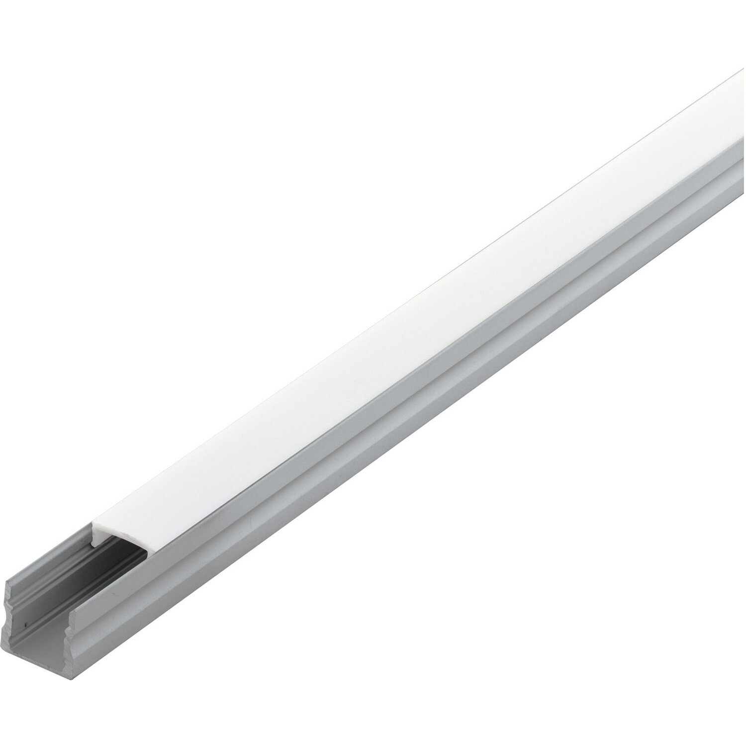 Eglo Alu LED-Aufbauprofil Diffuser Weiß Surface Profil 2 Länge 1000 mm