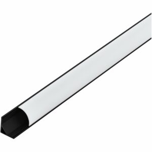 Eglo LED-Eckprofil Schwarz Diffuser Weiß Corner Profile 1 Länge 1000 mm