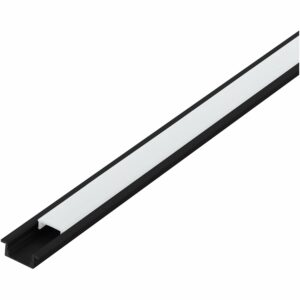 Eglo LED-Einbauprofil Schwarz Diffuser Weiß Recessed Profil 1 Länge 2000 mm