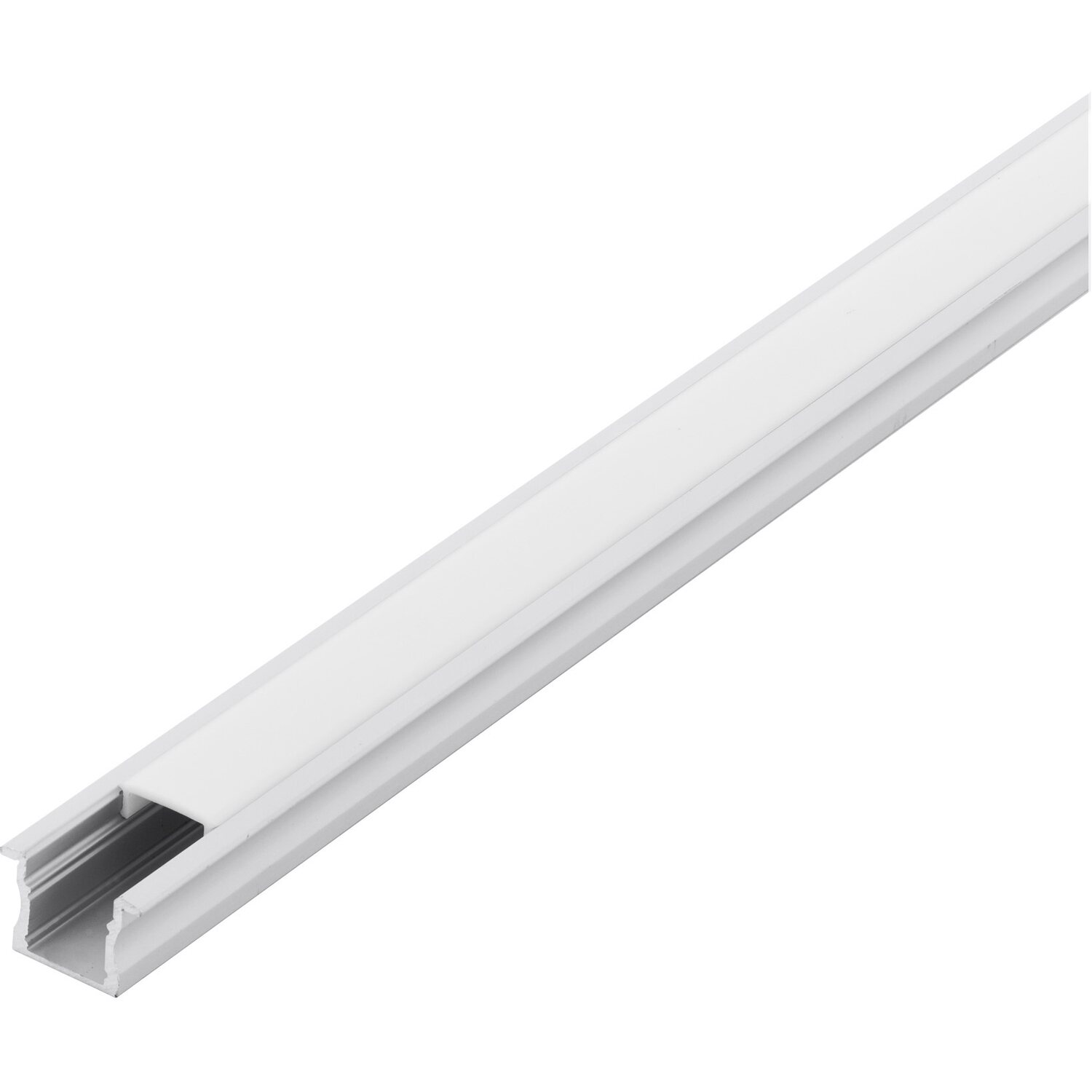 Eglo Alu LED-Einbauprofil Weiß Diffuser Weiß Recessed Profil 2 Länge 1000 mm
