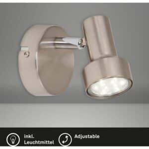 Briloner LED-Spot 1er Nickel matt