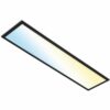 Brilo LED-Deckenleuchte Piatto S B-Smart Panel Dimmbar Schwarz 28 W