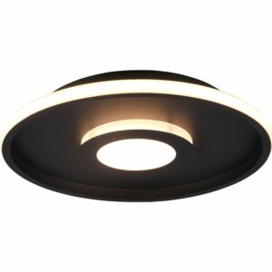 Trio LED-Deckenleuchte Ascari 68 mm x 400 mm x 400 mm Schwarz Matt