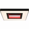 Brilliant LED-Deckenleuchte Alaric 30 cm x 30 cm Schwarz
