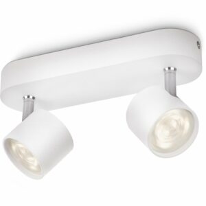 Philips LED-Spot 2er Star schwenkbar Weiß 8 W