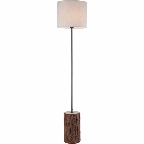 Leuchten Direkt Stehleuchte Bark Holzdekor H: 165 cm