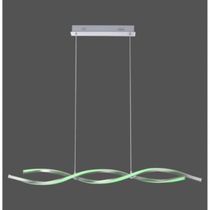 Leuchten Direkt smarte Leuchte LOLAsmart-Swing Stahlfarben 110 x 120 cm