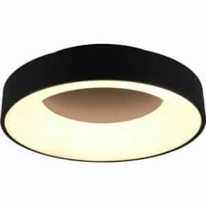 Trio LED Deckenleuchte Girona Schwarz matt 110 mm x 450 mm x 450 mm