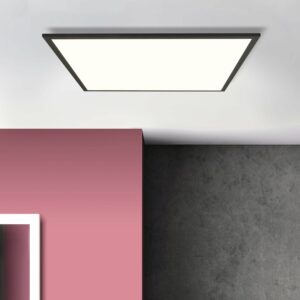 Brilliant LED-Deckenaufbau-Paneel Buffi Eckig 60 cm x 60 cm Schwarz