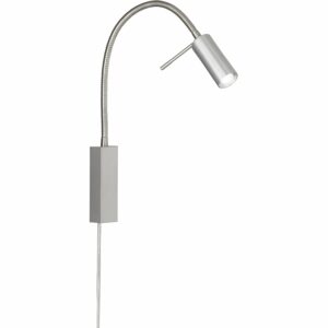 Fischer & Honsel LED-Wandspot flex River Nickelfarben 40 cm