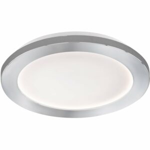 Fischer & Honsel LED-Deckenleuchte Gotland Chrom/Weiß Ø 22 cm