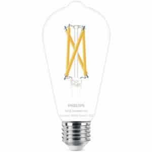 Philips Smart LED-Leuchtmittel 60 W E27 Edison Filament Clear Einzelpack