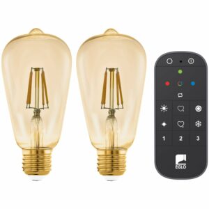 Eglo LED Leuchtmittel ST64 Warmweiß Set 2 Stk. E27 5