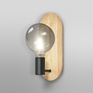 Ledvance Wandlampe Decor Holz Holzbraun-Schwarz 30 cm