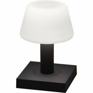Konstsmide LED-Designer-Tischleuchte Monaco Dunkelgrau 19 cm x 12