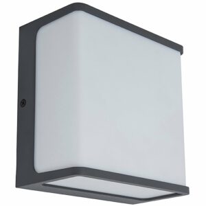 Lutec LED-Außenwandleuchte Doblo 1-flammig Anthrazit 15 cm x 15 cm x 8 cm