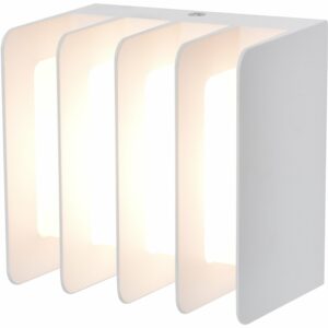 Lutec LED-Außenwandleuchte Gridy 1-flammig Weiß 11 cm x 11 cm x 7