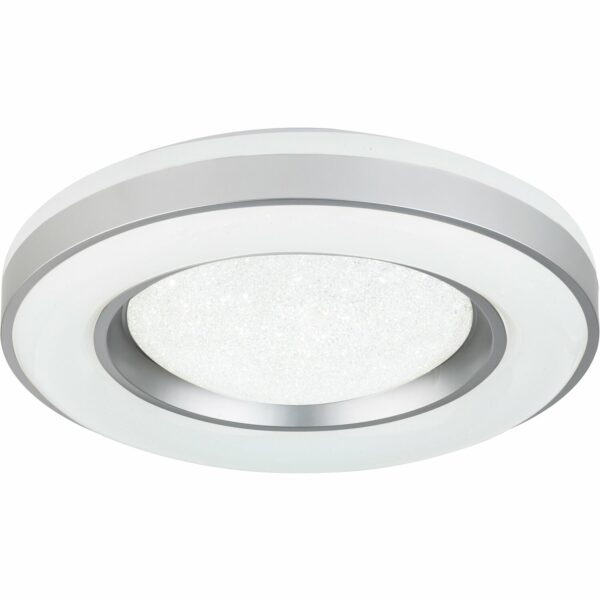 Globo LED-Deckenleuchte Colla Weiß-Silber Ø 50 cm