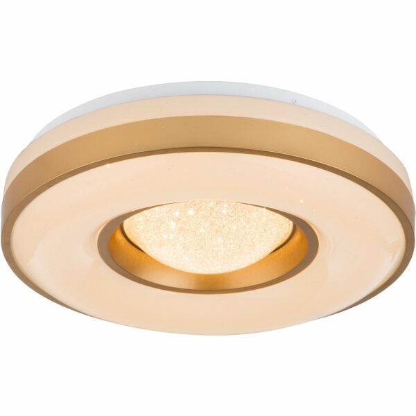 Globo LED-Deckenleuchte Colla Weiß-Gold Ø 41 cm