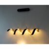 Luce Design LED-Pendelleuchte Helix Schwarz-Gold 120 x 80 x 13