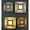 Luce Design LED-Wandleuchte Window Gold 39 cm x 39 cm