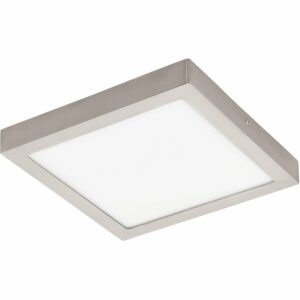 Eglo Connect LED-Aufbauleuchte Fueva Nickel matt 30 cm x 30 cm