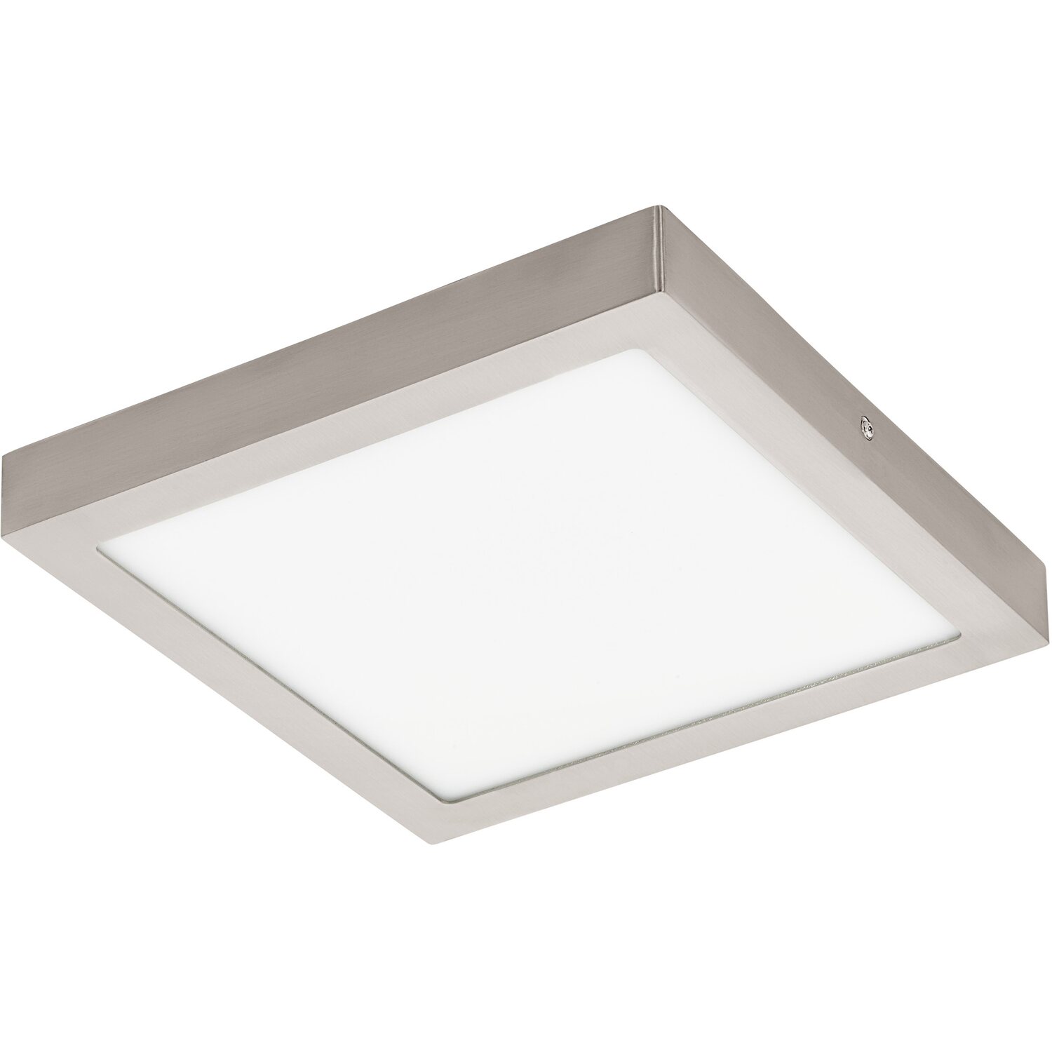 Eglo Connect LED-Aufbauleuchte Fueva Nickel matt 30 cm x 30 cm