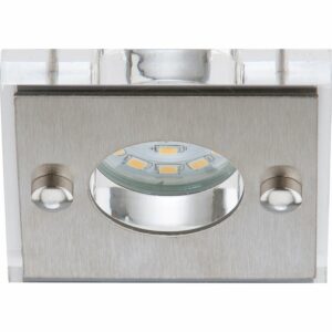 Briloner LED-Einbauleuchte Attach 1er-Set starr Nickel matt