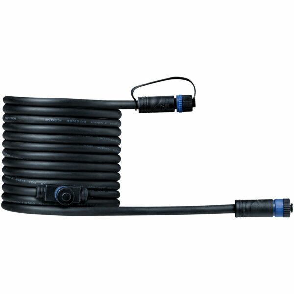 Paulmann Plug & Shine Kabel 1-in/2-out Schwarz 5 m IP68