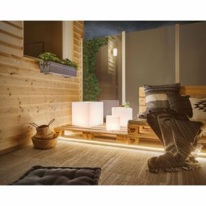 Paulmann Plug & Shine LED-Leuchte Cube 20 cm IP67 Warmweiß