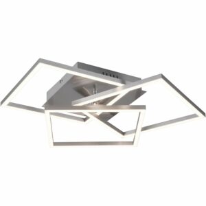 Trio LED-Deckenleuchte Mobile 28W 3200 lm dimmbar Nickel matt