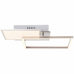 Brilliant LED-Deckenleuchte Zelia 3000 Kelvin Satin Nickel