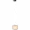 Brilliant Pendelleuchte Odar Schwarz-Beige