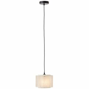 Brilliant Pendelleuchte Odar Schwarz-Beige