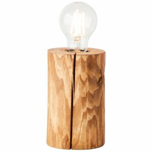 Brilliant Tischleuchte Trabo FSC®-Holz 15 cm hoch Kiefer gebeizt