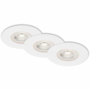 Brilo LED-Einbauleuchte Kulana 3er-Set Weiß