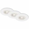 Brilo LED-Einbauleuchte Kulana 3er-Set Dimmbar Weiß